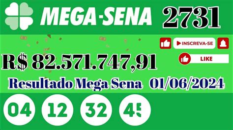 resultado mega sena con 2731